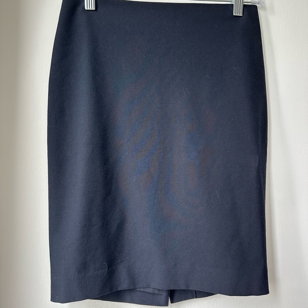 Ann Taylor Navy Blue Pencil Skirt